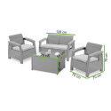 Wymiary zestawu ogrodowego Corfu Box 