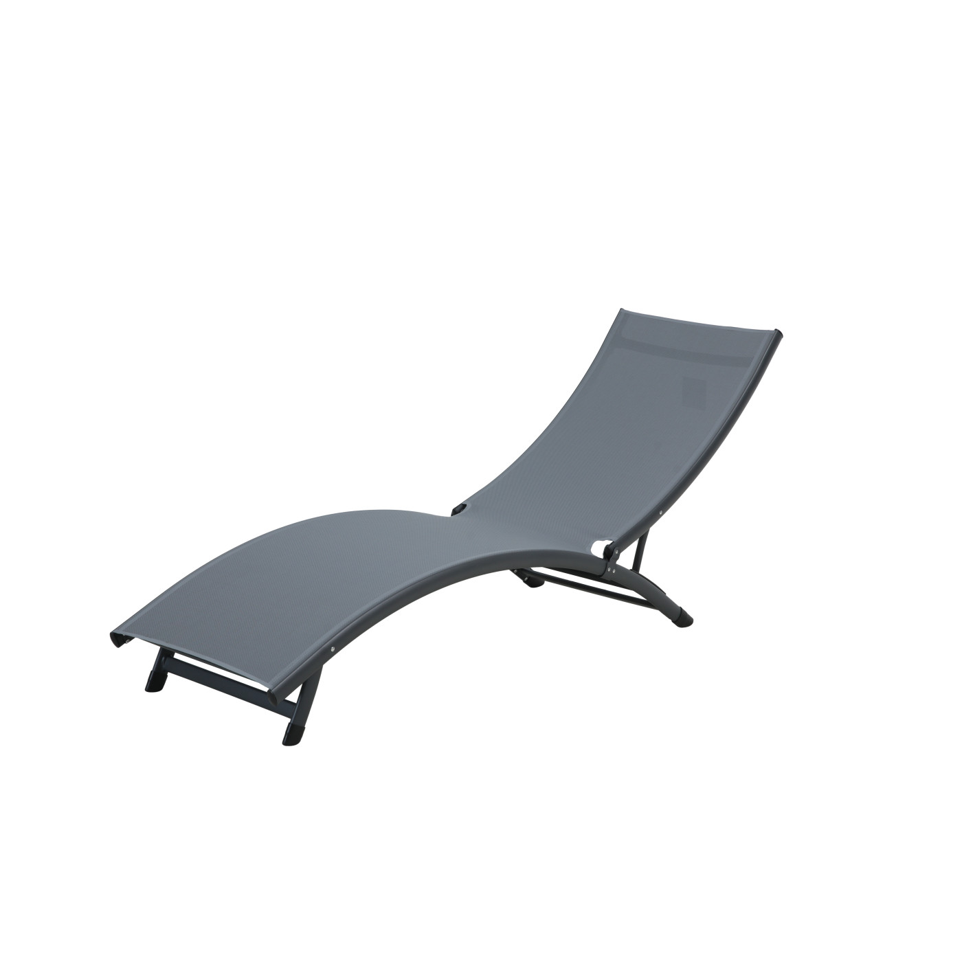 leżak ogrodowy star z dark grey