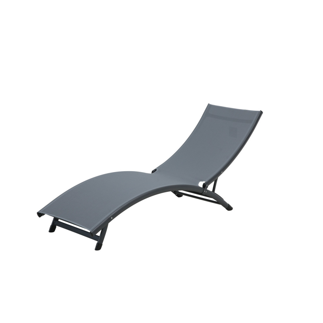 leżak ogrodowy star z dark grey