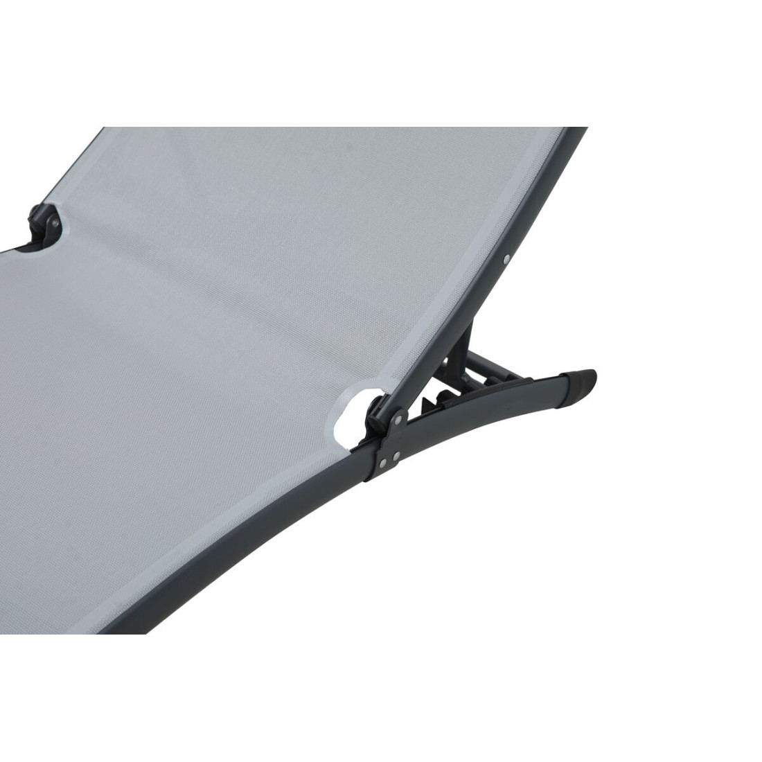 materiał w leżaku ogrodowym star light grey