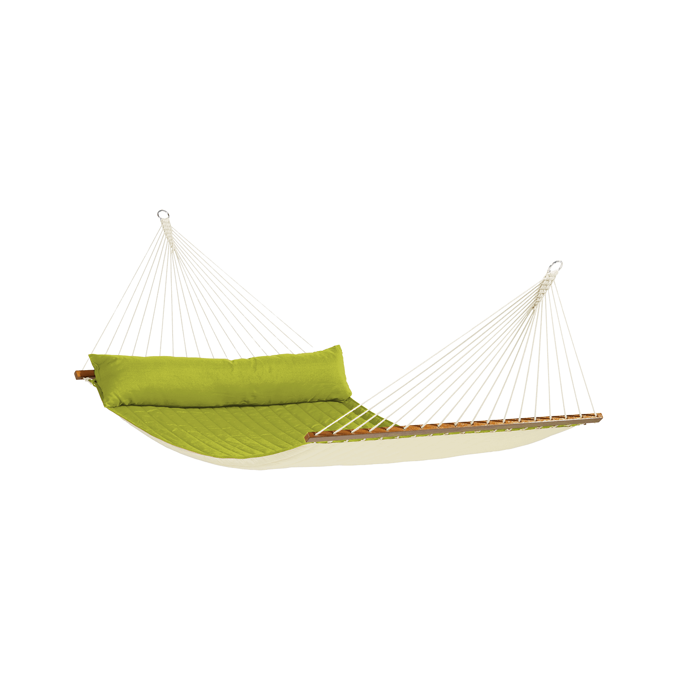 Hamak dwuosobowy z drążkiem ALABAMA Avocado - La Siesta