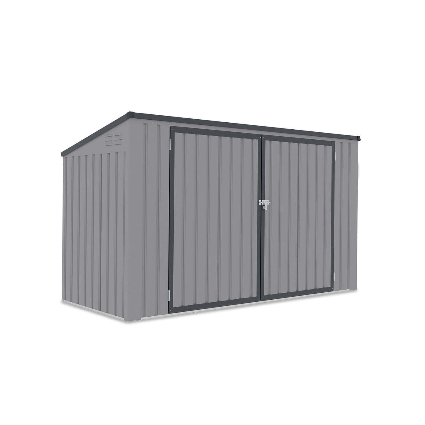Widok na prawą stronę zabudowy Davis w kolorze Light Grey od firmy Hardmaister