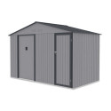 Trwały i funkcjonalny domek ogrodowy FALCON 340x194cm Light Grey od firmy Hardmaister