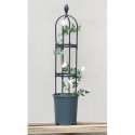 Pergola ze stali i materiału PE o wymiarach 30x180 cm do podpierania róż oraz pnączy