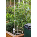 Aranżacja Biała pergola na róże, wys. 180cm, metalowa - Cultivo kolor biały 