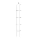 Biała pergola na róże, wys. 210cm, metalowa - Cultivo