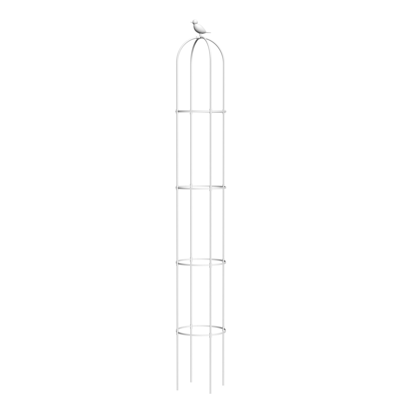 Biała pergola na róże, wys. 210cm, metalowa - Cultivo