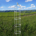 Aranżacja Biała pergola na róże, wys. 210cm, metalowa - Cultivo 