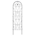 Dwie czarne podpórki do roślin o wymiarze 190x55 cm od firmy Cultivo
