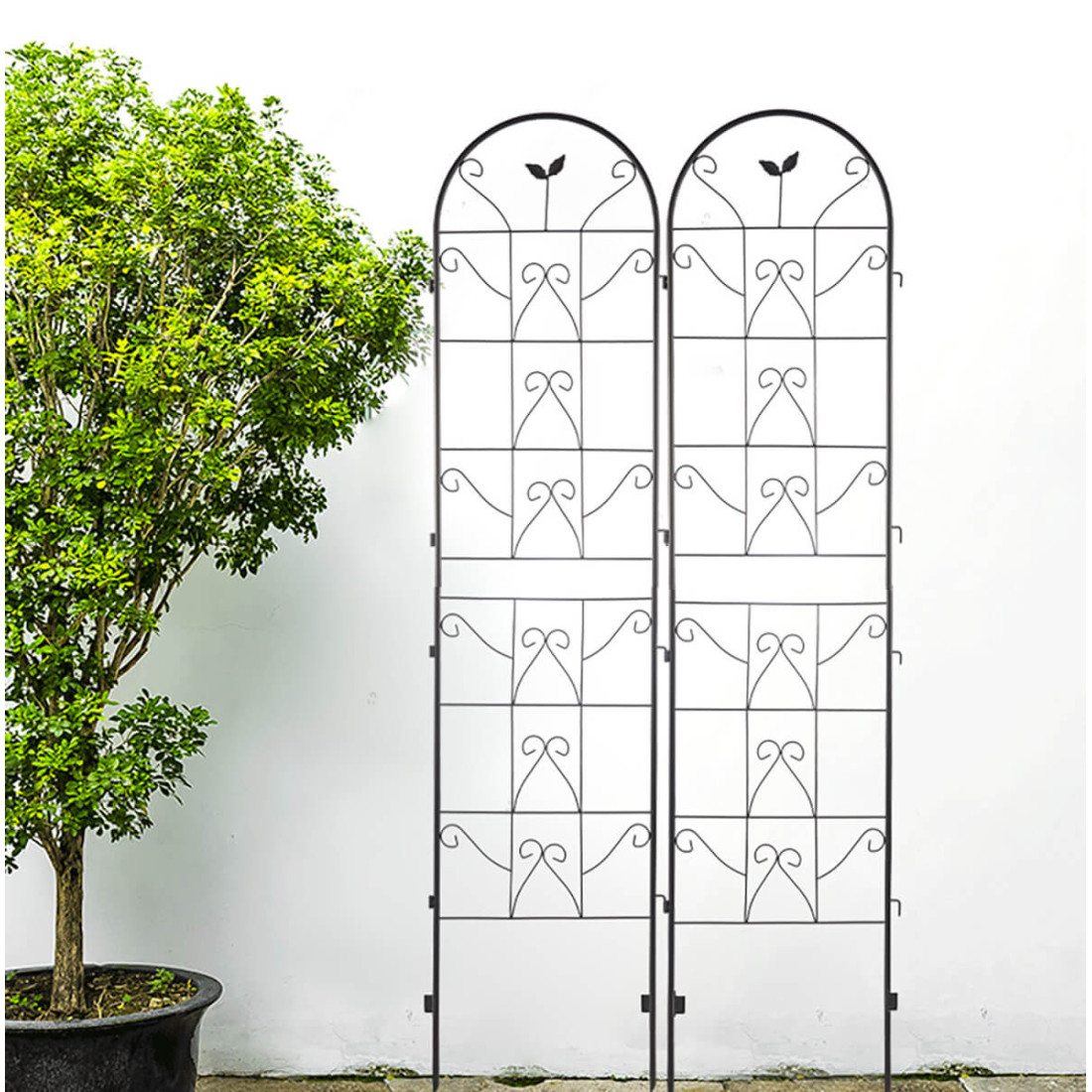 Aranżacja eleganckich podpórek w ogrodzie cultivo 190x55 cm