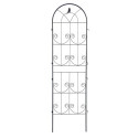 Dwie czarne podpórki do roślin o wymiarze 190x55 cm od firmy Cultivo