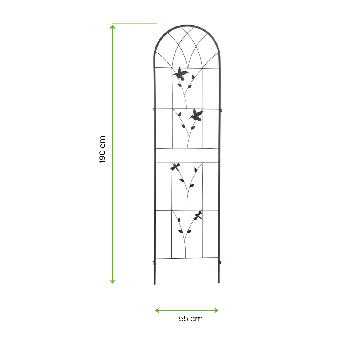 2x Podpórka do roślin 190x55 cm - wzór 5 - Cultivo