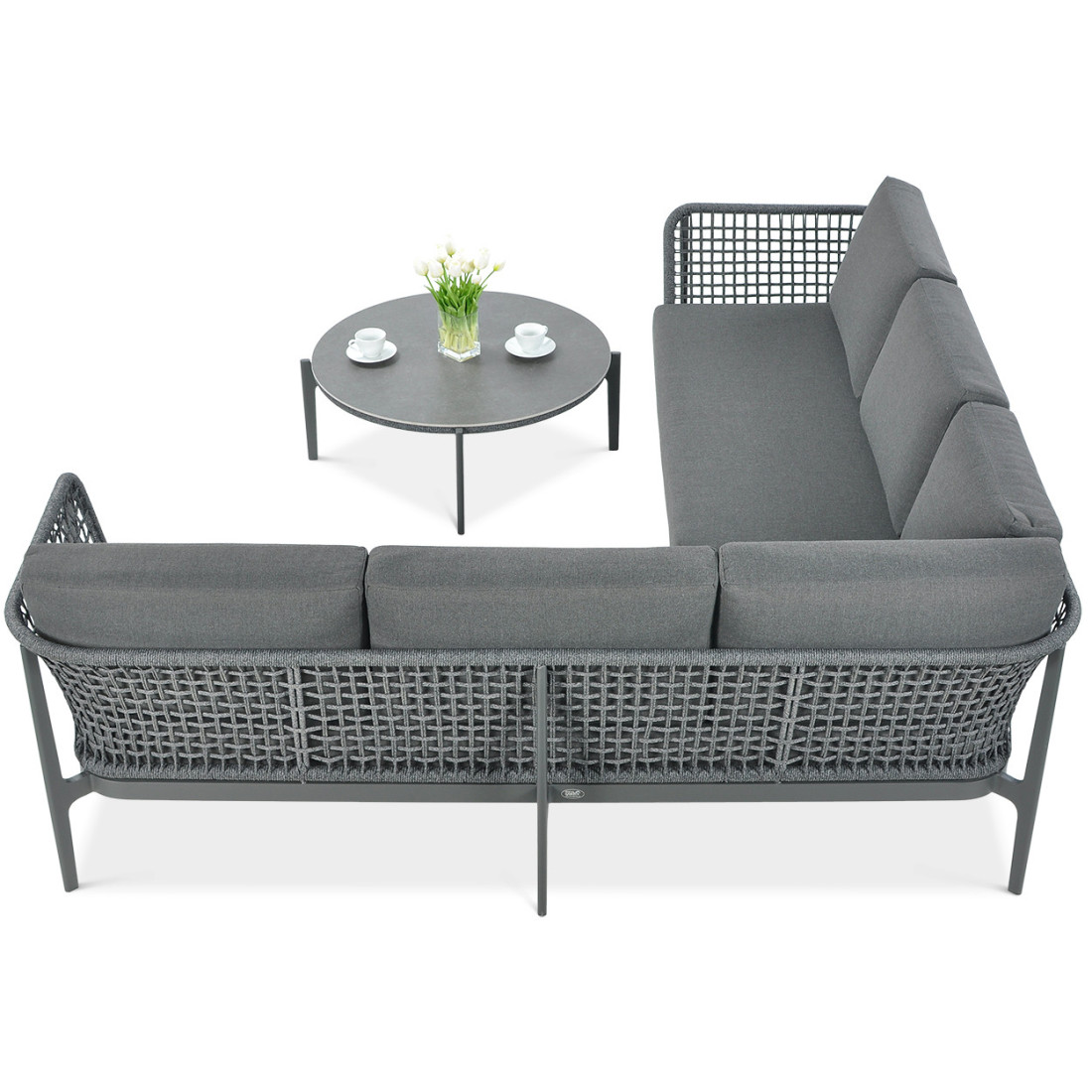 OUTLET 020 Narożnik wypoczynkowy EMERALD Grey
