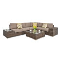 OUTLET 029 Narożnik technorattan AVOCADO Brown