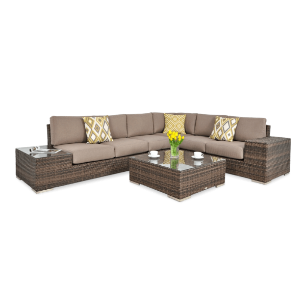 OUTLET 029 Narożnik technorattan AVOCADO Brown