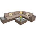 OUTLET 029 Narożnik technorattan AVOCADO Brown