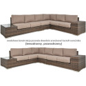 OUTLET 029 Narożnik technorattan AVOCADO Brown