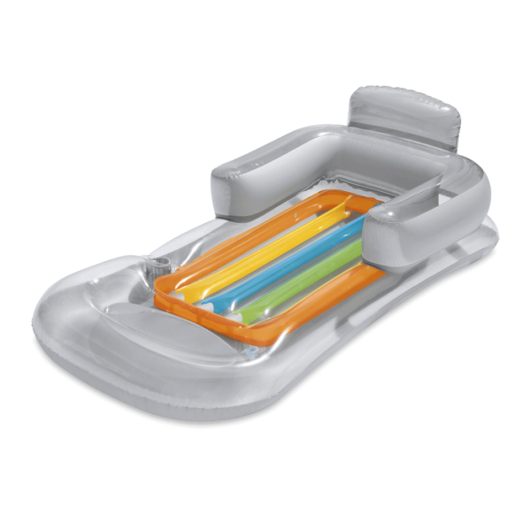 Materac do pływania SUMMER COLORS GREY 1,6x0,8m - Bestway 43028