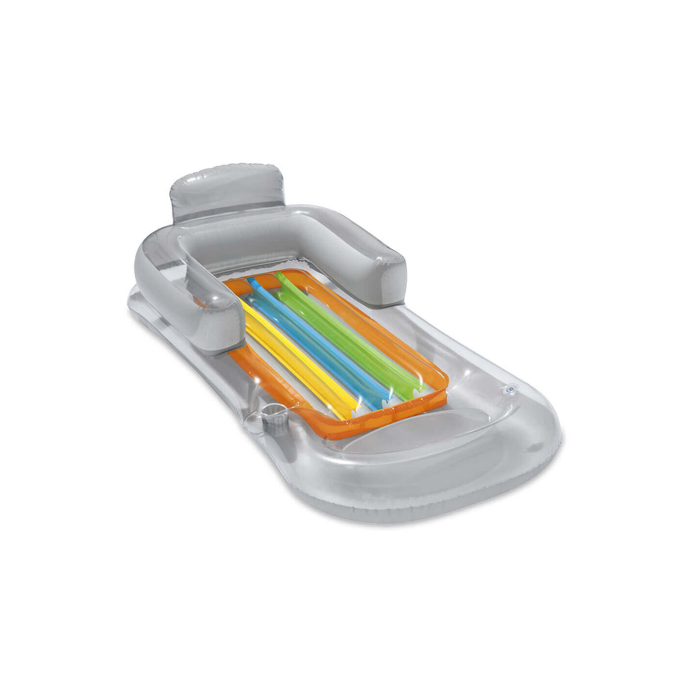 Materac SUMMER COLORS GREY idealny na plażę i basen 