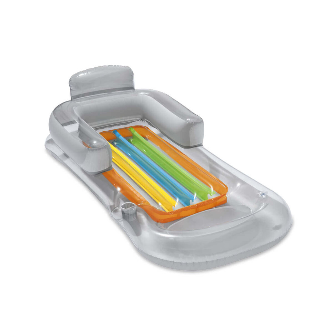Materac SUMMER COLORS GREY idealny na plażę i basen 