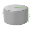 Rycina z wymiarami podnóżka FOOTREST od firmy Focus Garden