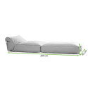 Rycina z wymiarami fotela LOUNGE od firmy Focus Garden