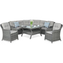 OUTLET 061 Narożnik z technorattanu SAVONA Dark Grey