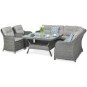 OUTLET 061 Narożnik z technorattanu SAVONA Dark Grey