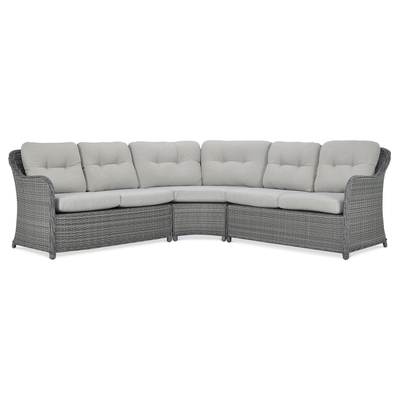 OUTLET 061 Narożnik z technorattanu SAVONA Dark Grey