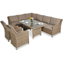 OUTLET 125 Narożnik z technorattanu MARYLAND Brown
