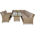 OUTLET 125 Narożnik z technorattanu MARYLAND Brown