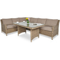 OUTLET 144 Narożnik z technorattanu MARYLAND Brown