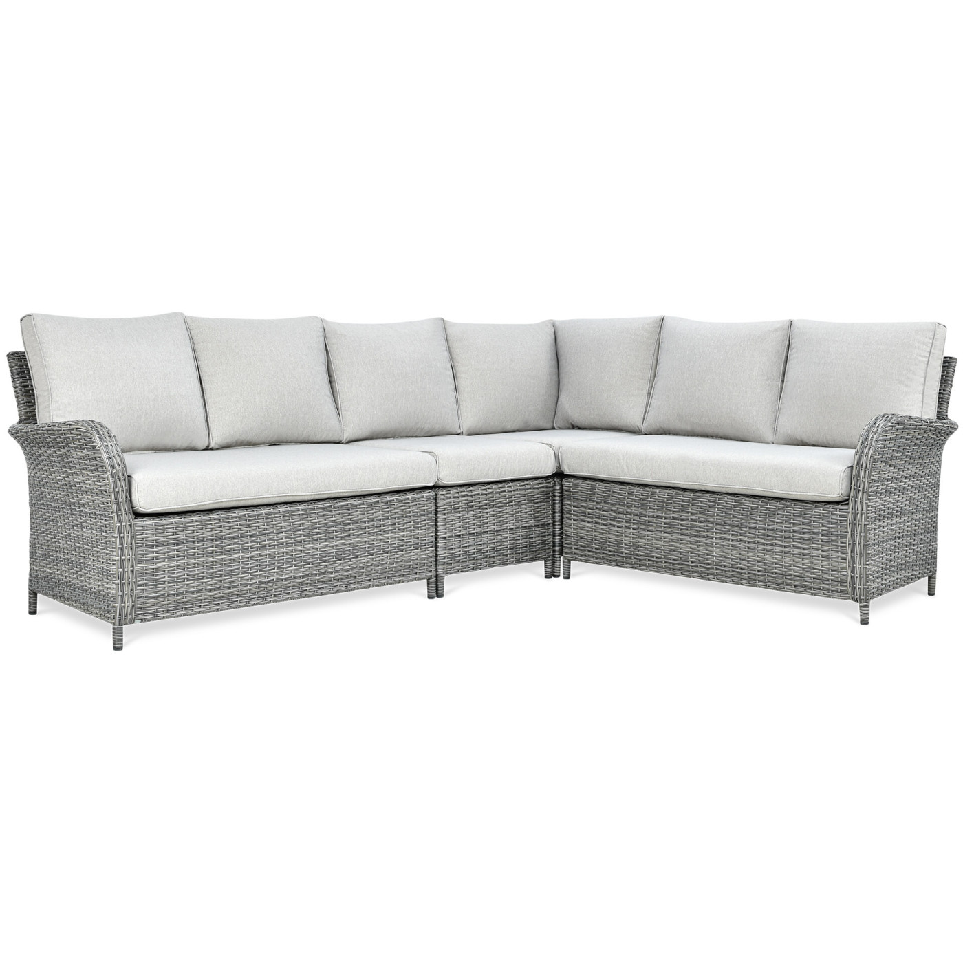 OUTLET 087 Narożnik technorattan VENTURA GRAND Dark Grey