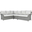 OUTLET 087 Narożnik technorattan VENTURA GRAND Dark Grey