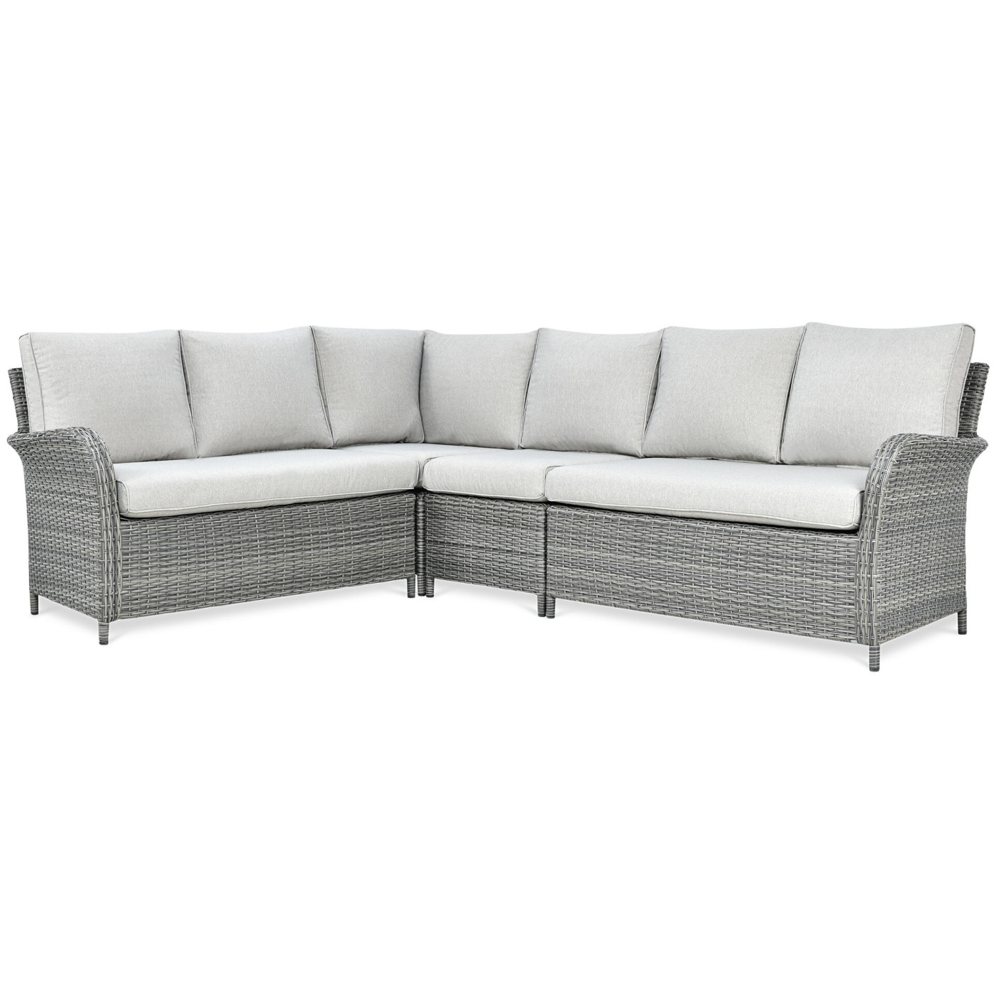 OUTLET 087 Narożnik technorattan VENTURA GRAND Dark Grey