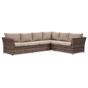OUTLET 088 Narożnik technorattan MONIZ DINING PLUS Brown