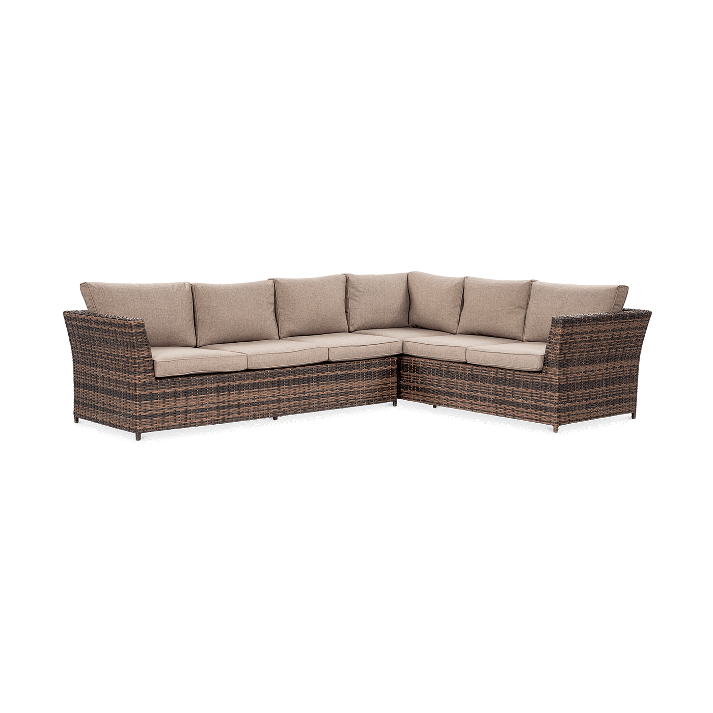 OUTLET 088 Narożnik technorattan MONIZ DINING PLUS Brown