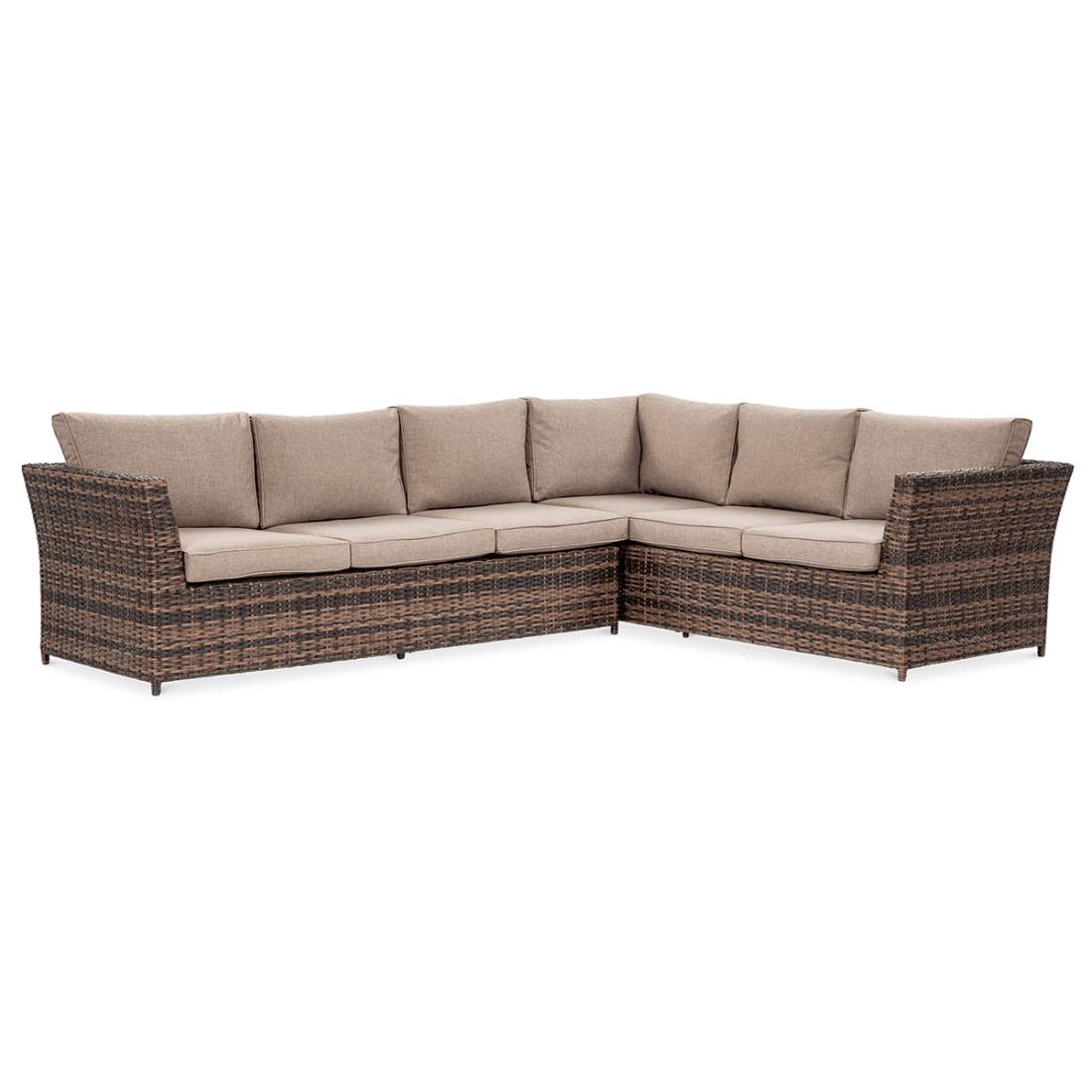 OUTLET 088 Narożnik technorattan MONIZ DINING PLUS Brown