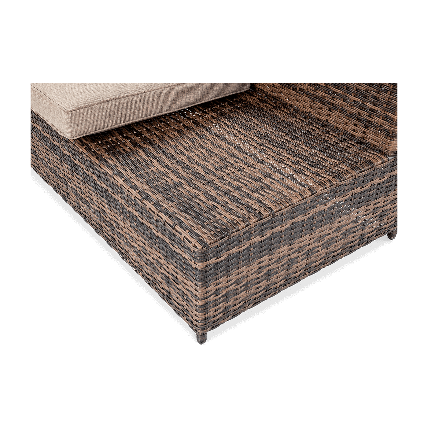 OUTLET 088 Narożnik technorattan MONIZ DINING PLUS Brown