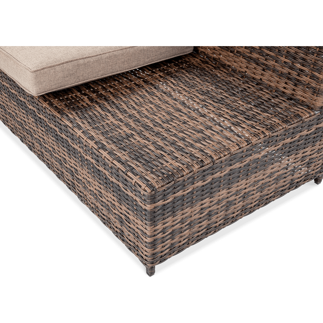OUTLET 088 Narożnik technorattan MONIZ DINING PLUS Brown