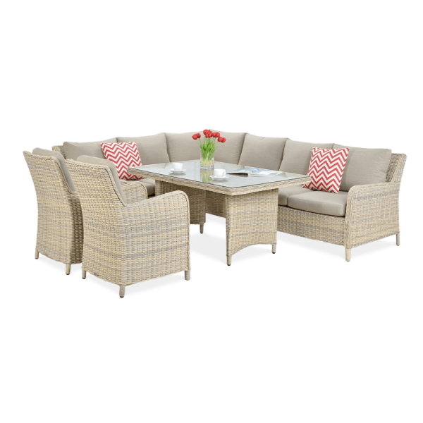 OUTLET 092 Narożnik z technorattanu MARYLAND Beige