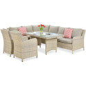 OUTLET 092 Narożnik z technorattanu MARYLAND Beige