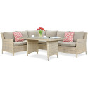 OUTLET 106 Narożnik z technorattanu MARYLAND Beige