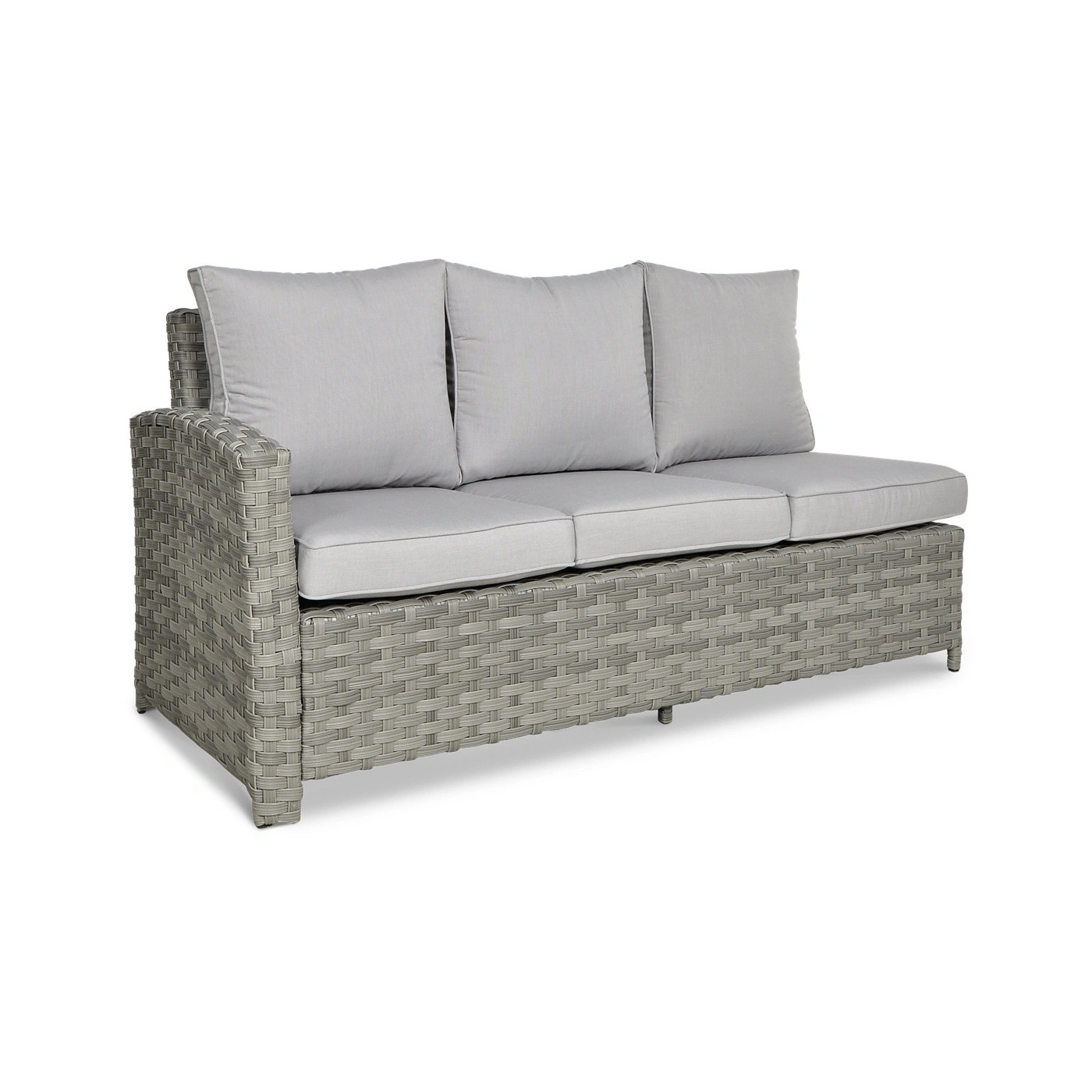 OUTLET 126 Narożnik technorattanowy SANTANA DINING Modern Grey
