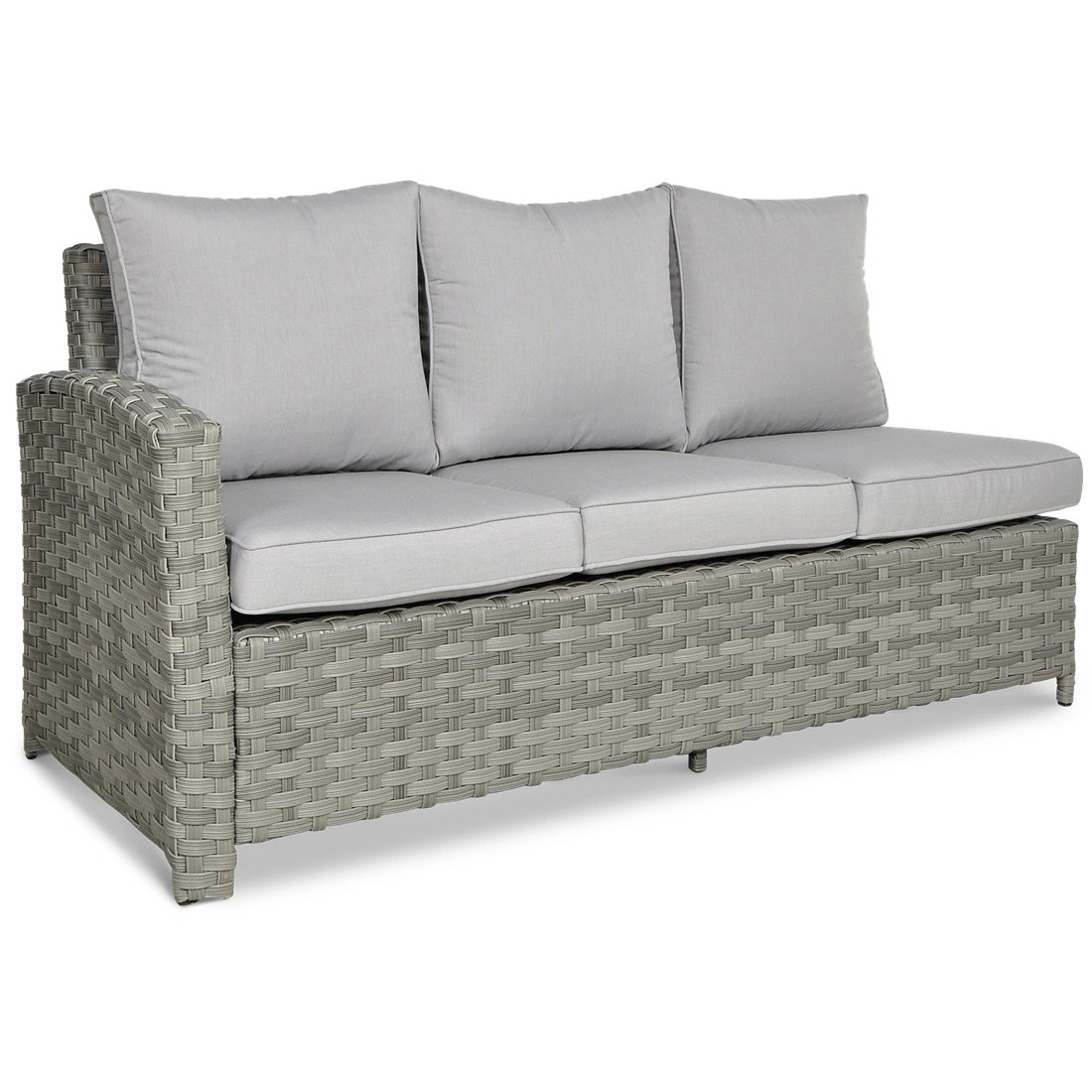 OUTLET 126 Narożnik technorattanowy SANTANA DINING Modern Grey