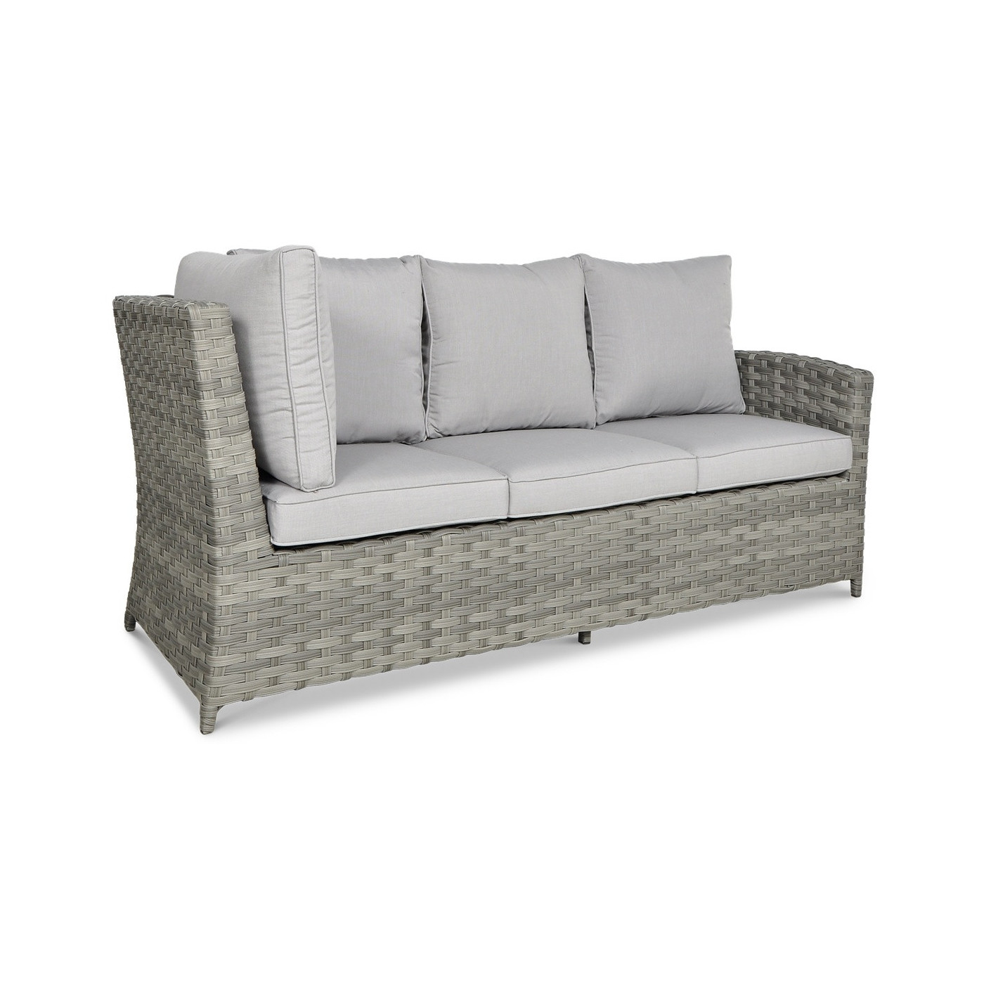 OUTLET 126 Narożnik technorattanowy SANTANA DINING Modern Grey