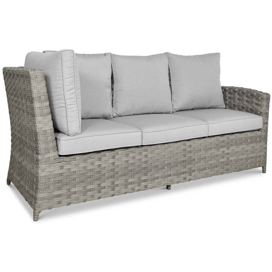OUTLET 126 Narożnik technorattanowy SANTANA DINING Modern Grey