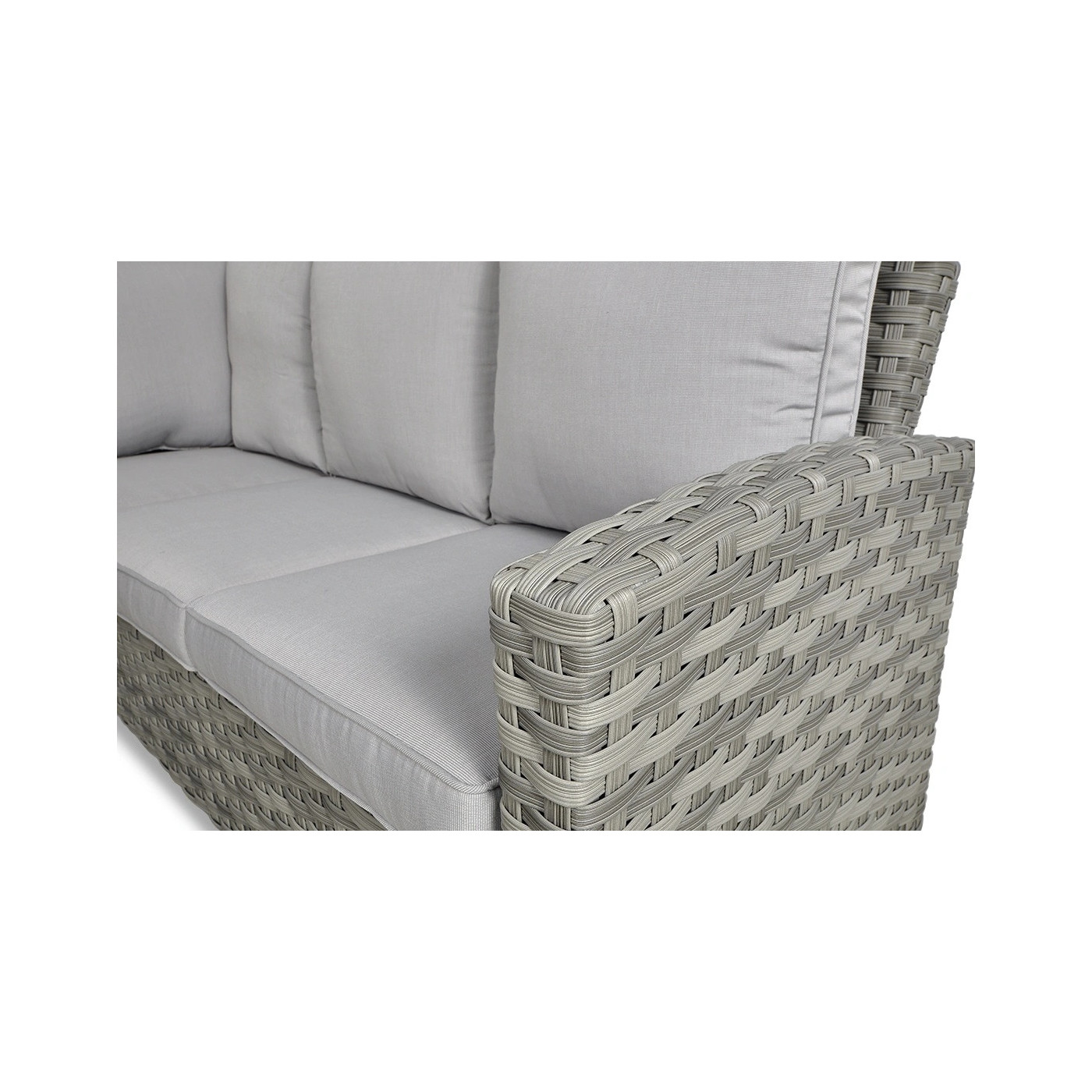 OUTLET 126 Narożnik technorattanowy SANTANA DINING Modern Grey