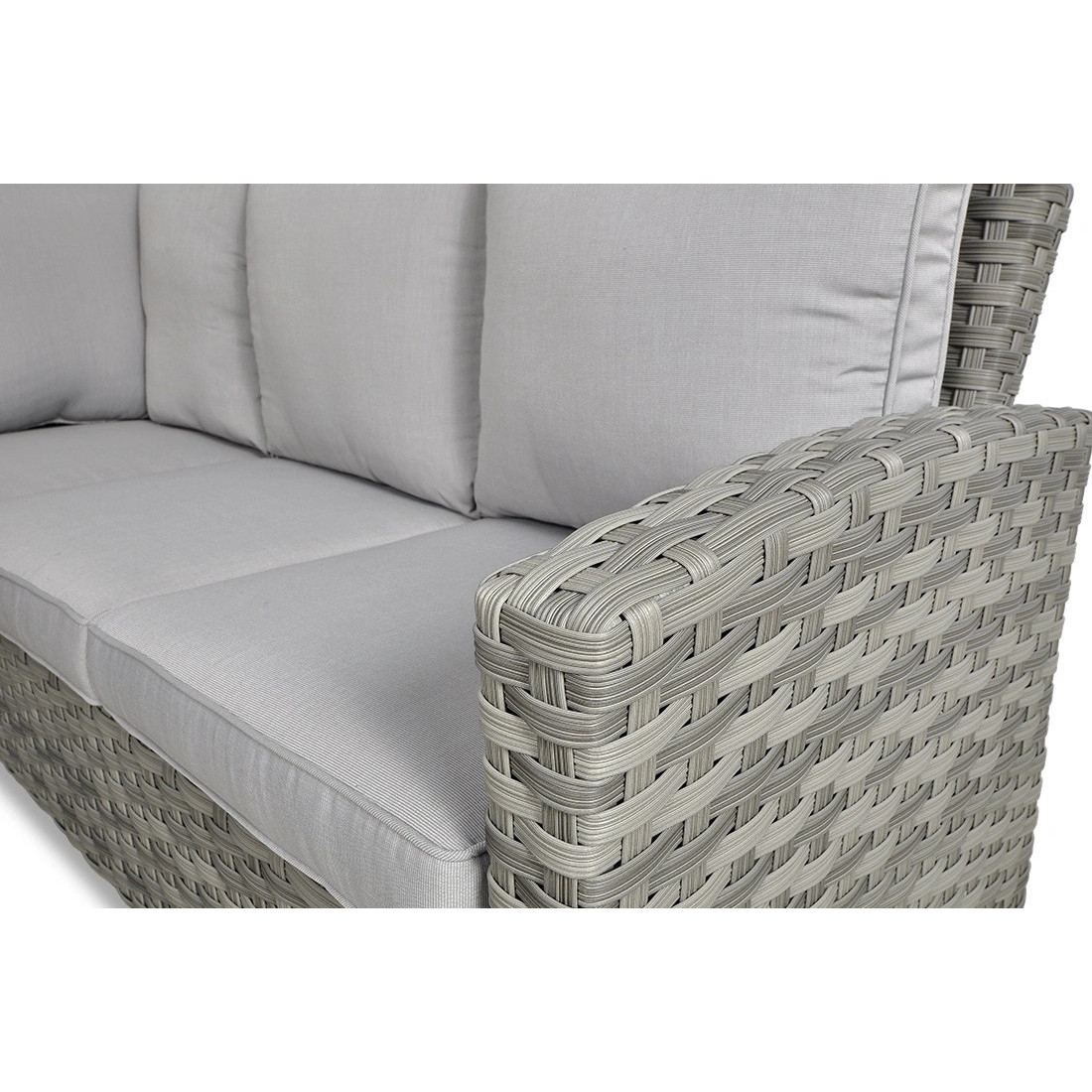 OUTLET 126 Narożnik technorattanowy SANTANA DINING Modern Grey