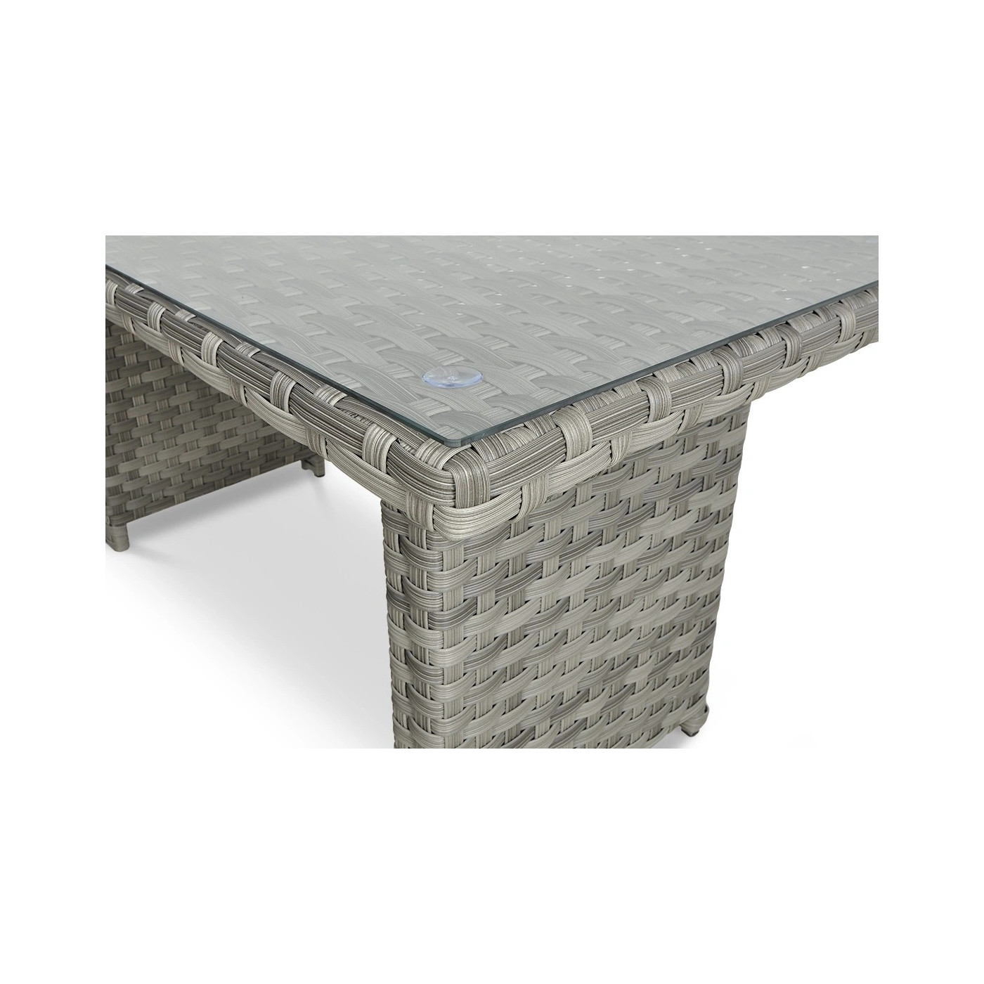 OUTLET 126 Narożnik technorattanowy SANTANA DINING Modern Grey